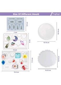 Resin Craft Molds (Set of 5)😍