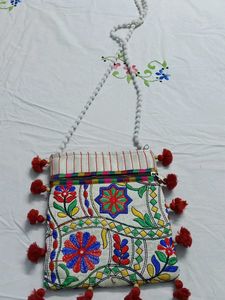 Embroidered Sling bag
