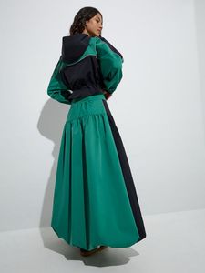 Green &amp; Black Harem Pants