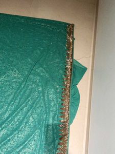 Elegant Teal green saree
