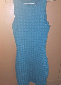 Blue Bodycon Mini Dress