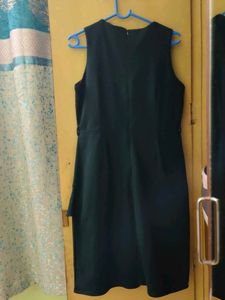 Elegant Emerald Green Ruffle Dress