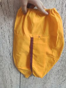 Krishna Yellow Dress for kids with Mukut and Flute