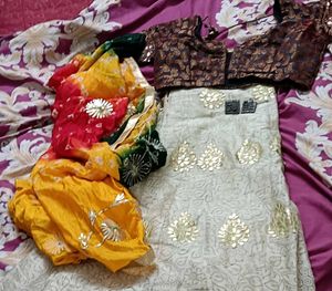 Combo Of Festive Lehanga Choli Dupatta &Jwellery