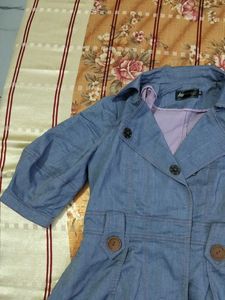 Blue Denim Trench dress