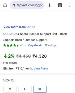 Brand new Oppo Sacro Lumbar Support belt