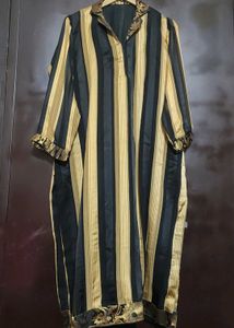 Black &amp; Golden Print Plazo Suit &amp; Dupatta 42 Bust