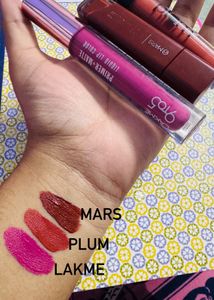 Lipstick Bundle: Mars, Plum &amp; Lakme