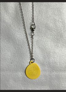 Yellow Smiley Necklace
