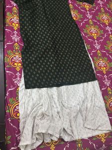 Elegant Green Kurta With Plazzo