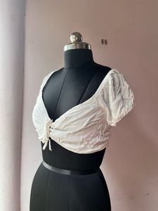 White crop top