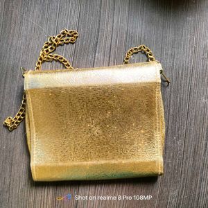 Gold Chain Clutch