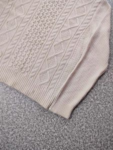 Cream Cable Knit Sweater