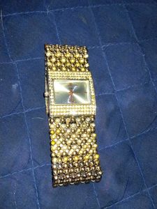 Beaded Rhinestone Watch