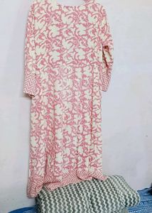 Pink Embroidered Floral Dress