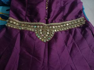 Elegant Purple Ethnic Gown