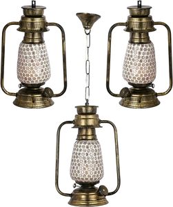New Vintage 3 Lantern Lamp Set