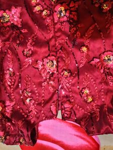 Maroon beautiful garara dress