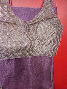 Saree With Designer Blouse
