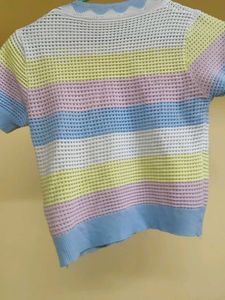 Striped Knit Crop Top