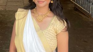 south indian saree