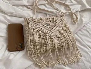 Macrame Crossbody Bag 🛍️