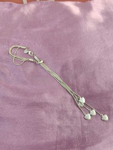 Heart Charm Silver Bracelet
