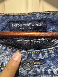 Emporio Armani Blue Straight Fit Jeans