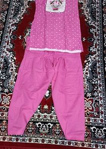Pink Printed Salwar Suit