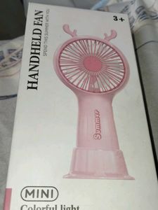 Cute White Rechargeable Fan