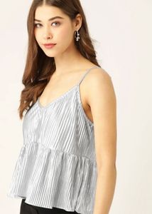 Silver Cami Top