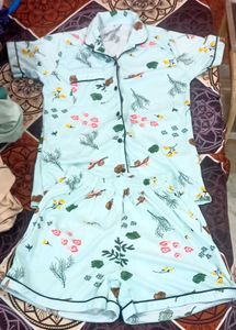 Cute Printed Night Suit Set