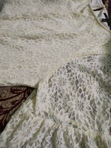 H&amp;M Lace Bell Sleeve Top