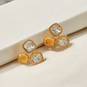 Crystal Huggie Studs