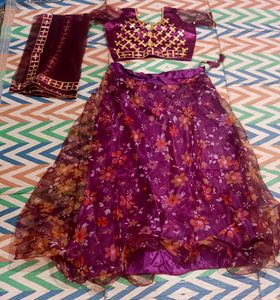 Floral Lehenga Choli Set