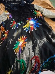 Floral Print Top,Short Kurti
