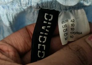 Cute Blue Off-Shoulder Top