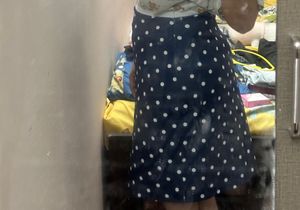 Polka Dot Pencil Skirt