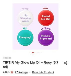 TIRTIR My Glow Lip Oil - Rosy