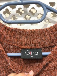 ✈️ Imported Cozy Brown Knit Sweater Dress A