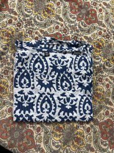Blue Patterned Kurti | XXL