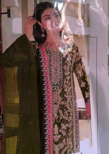 Elegant Embroidered Pakistani Suit
