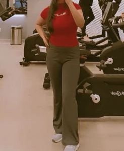 Brown Flare Leggings For Gym Or Yoga
