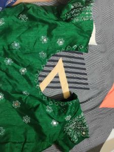 Ombre Heavy Mirror Work Saree