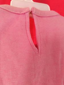 Baby Girl Dress With Sleeves Pink And Blue