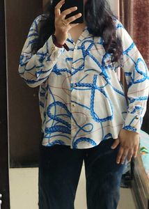 Zara Oversized Satin Shirt