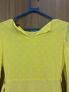 Cute Polka Dotted Mini Dress