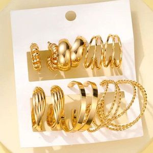 Gold plated Earrings ( Set of 6)