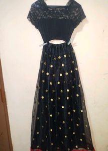 Elegant Black Lace Dress size S