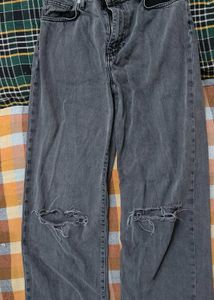 Ripped Gray Jeans